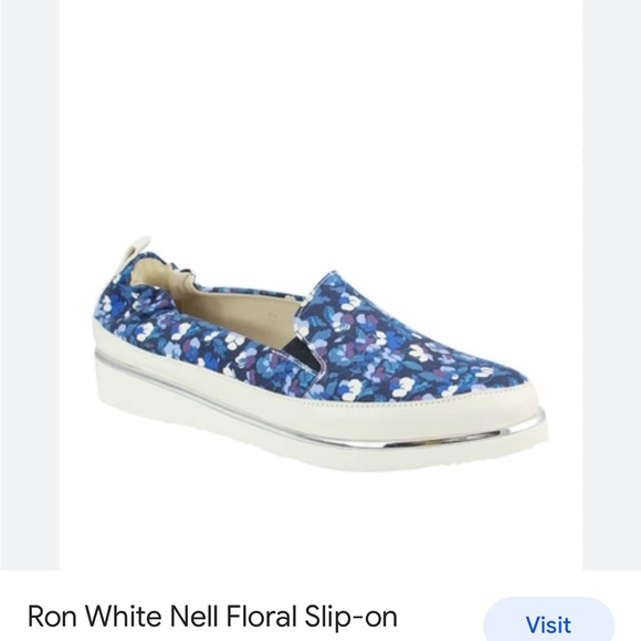 Ron White Nell Floral Slip-On Sneaker women size 8.5 like new - Picture 5 of 16